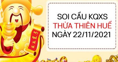 Soi cầu xổ số Thừa Thiên Huế ngày 22/11/2021