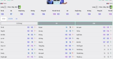 Patrick Vieira FO4 mùa BWC và LN so sánh chi tiết