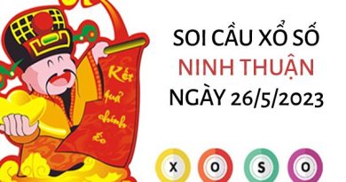 Soi cầu KQ xổ số Ninh Thuận ngày 26/5/2023 thứ 6 hôm nay